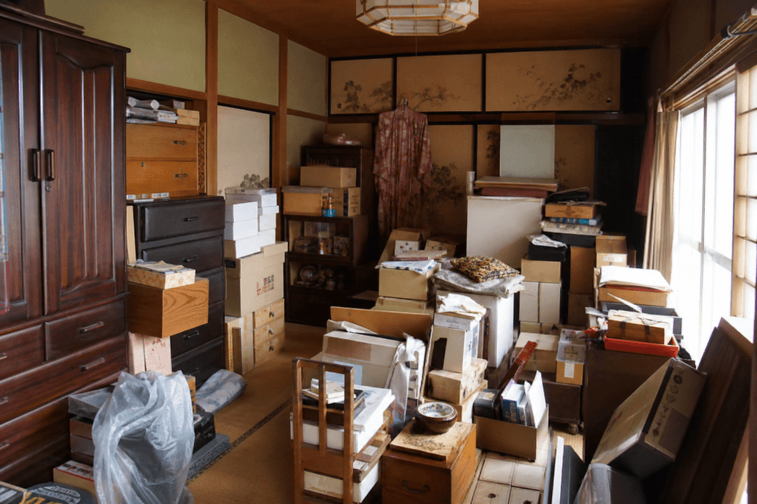 遺品整理前の部屋の様子