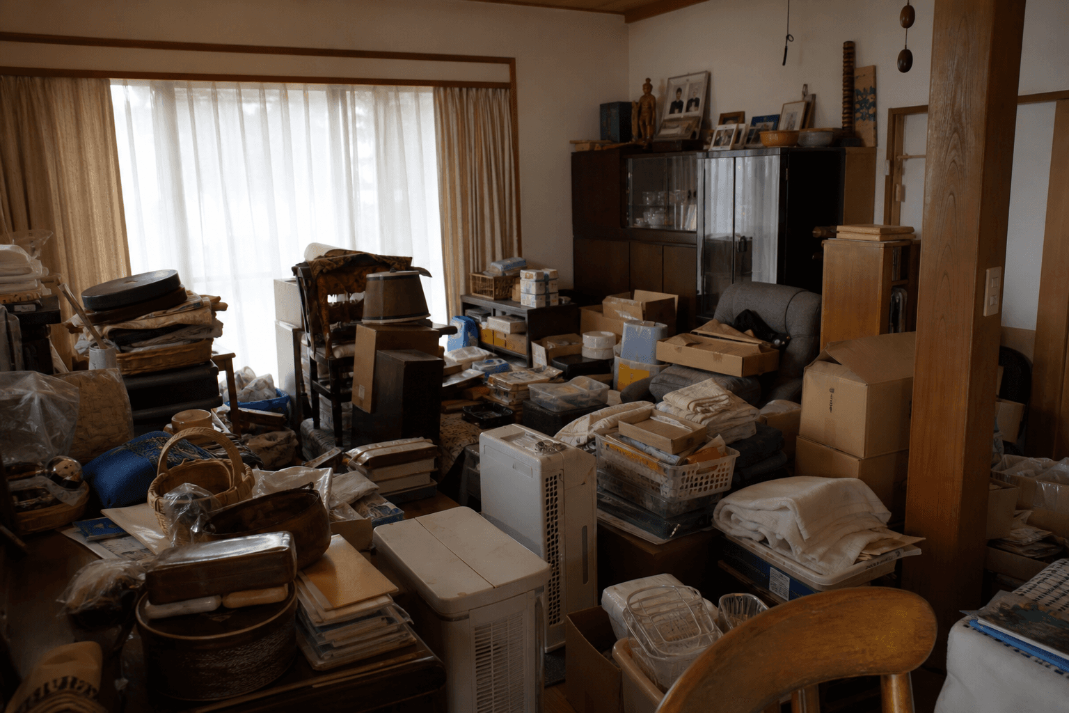 実家じまい前のリビングの様子